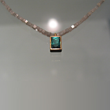 Halsschmuck: Gold, Turmalin, Diamantkette