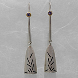 Ohrschmuck: Silber, Gold, Tansanite, Niello