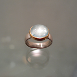 Ring: Silber, Aquamarin