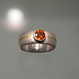 Ring: Silber, Gold, Feingold, Mandaringranat