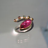 Ring: Silber, Gold, Turmaline