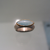 Ring: Silber, Aquamarin